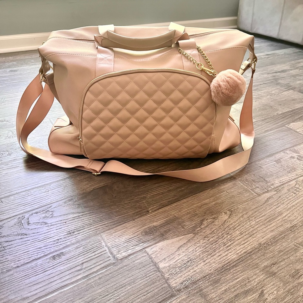 Blush Pink Travel Bag Luggage by Madden Girl